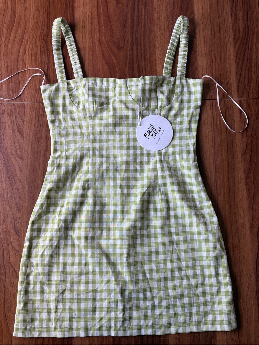 NWT Princess Polly Fitted Mini Gingham Dress